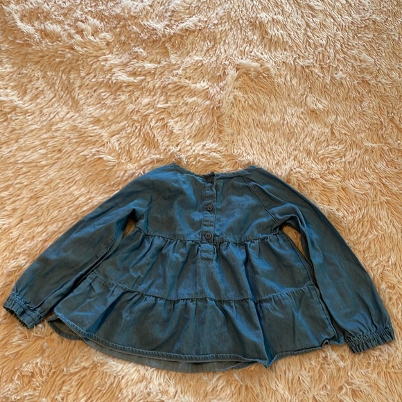 GAP Baby Girls Denim Shirt - Picture 3 of 3